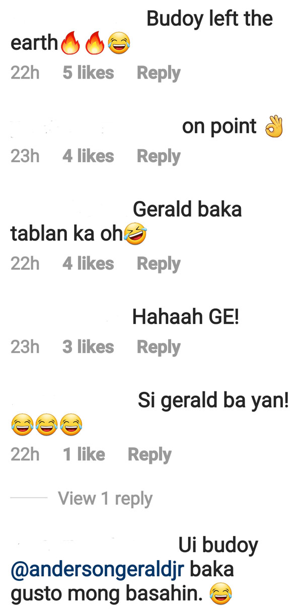 IG Comment: Netizens believe Janus Del Prado post is for Gerald Anderson