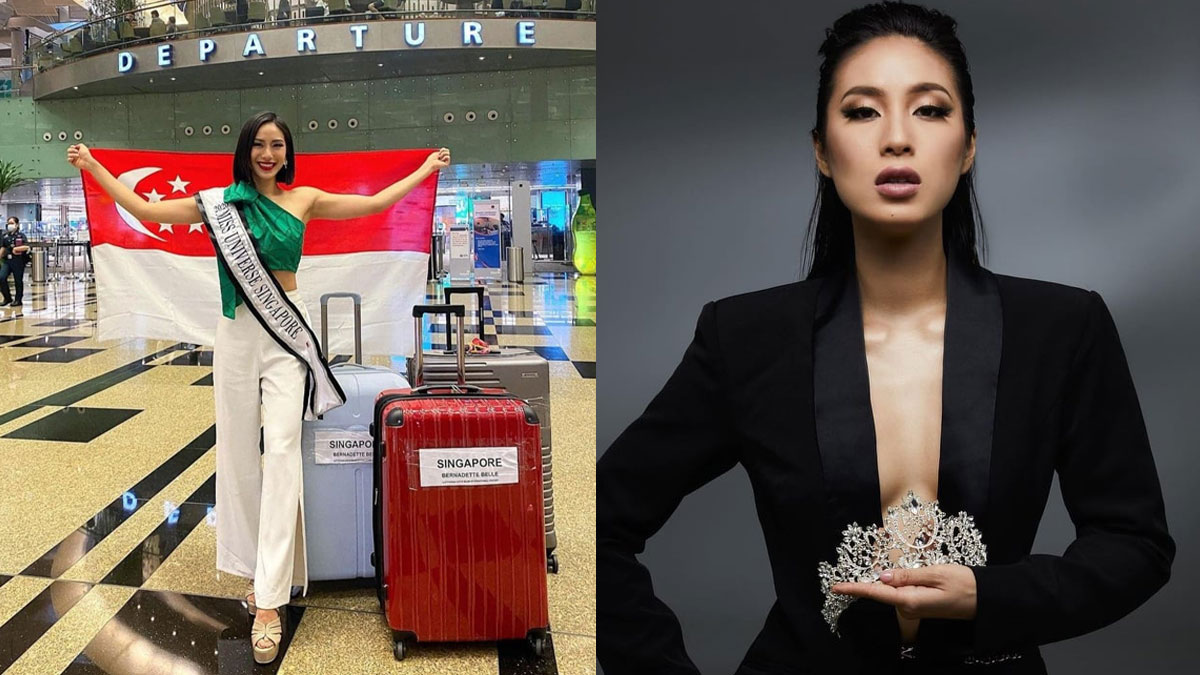 Miss Universe Singapore Bernadette Belle Ong, born in the Philippines and fluent in Tagalog