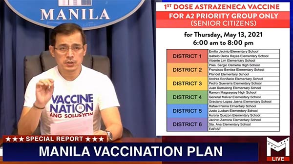 Mayor Isko Moreno on Manila Vaccination plan