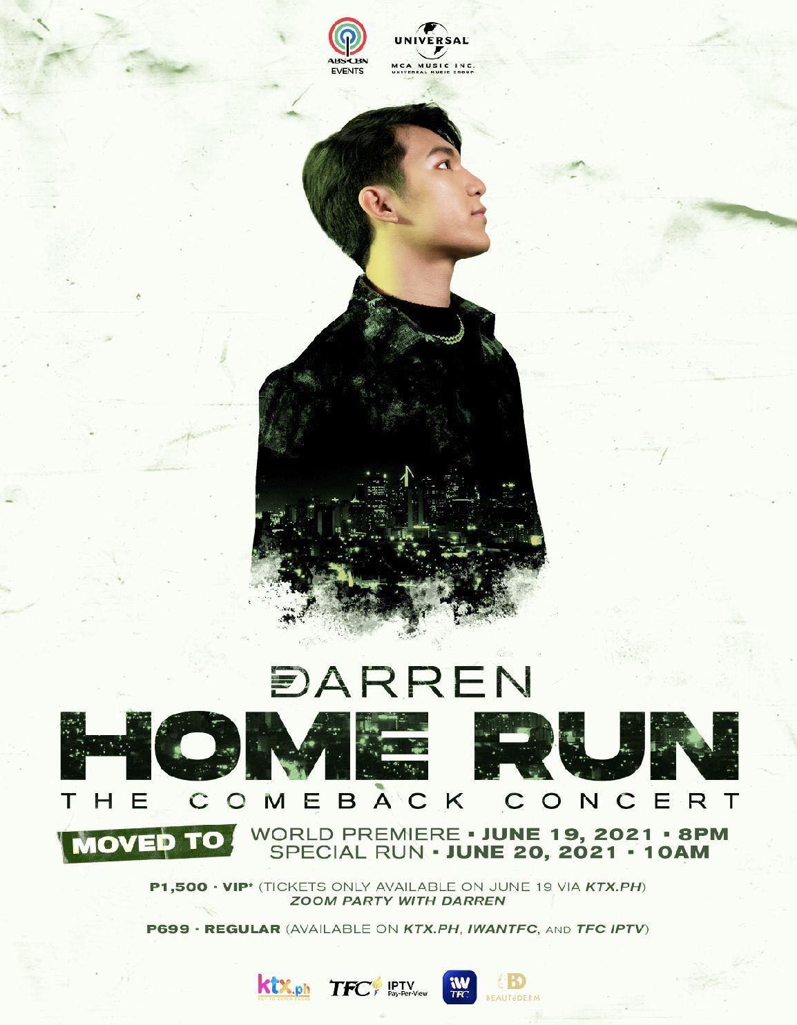 Darren Espanto Home run comeback concert