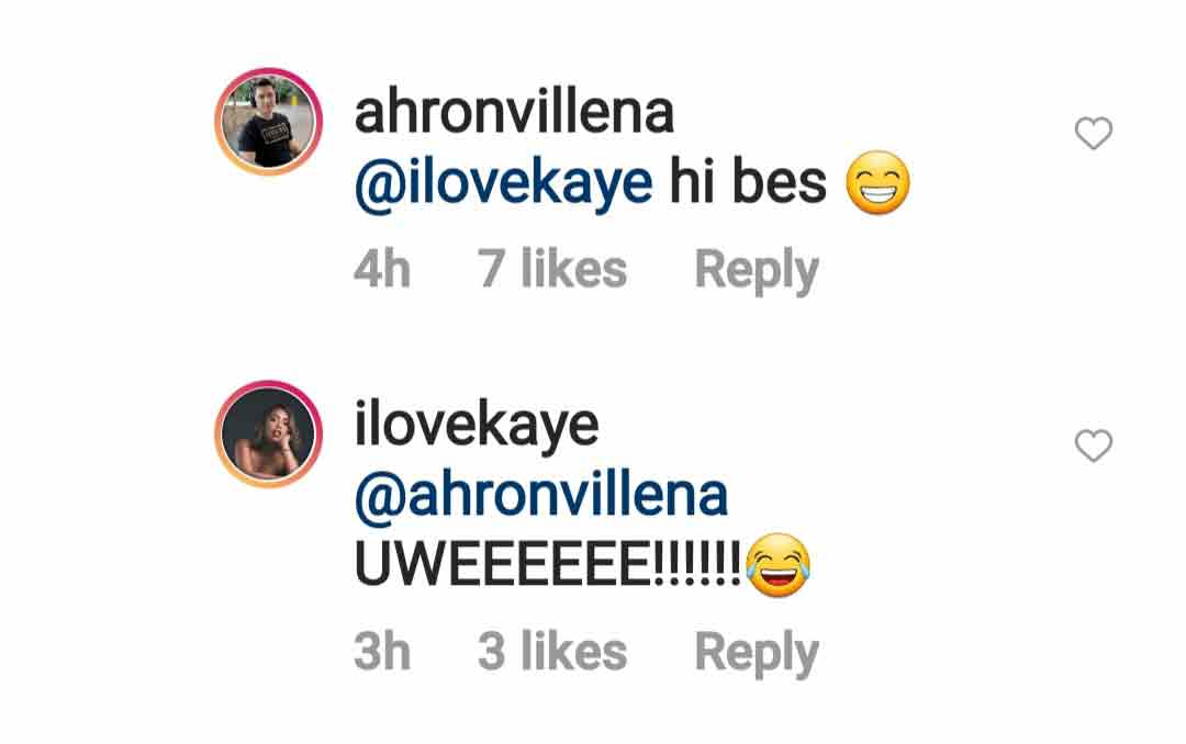 A series of comments between Ahron Villena and Kakai Bautista