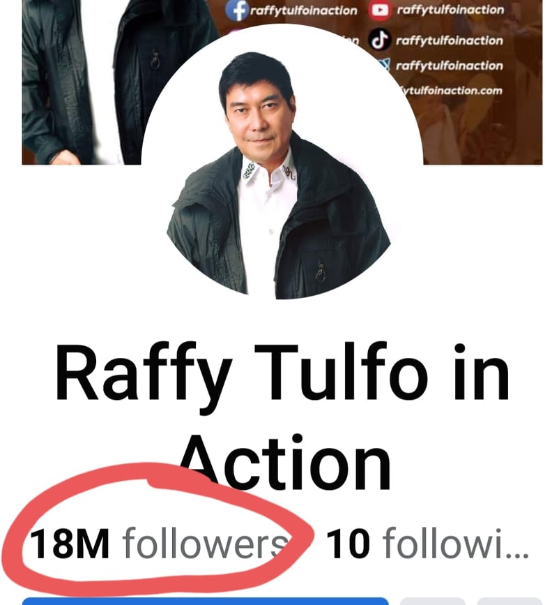 Raffy Tulfo in Action follower count