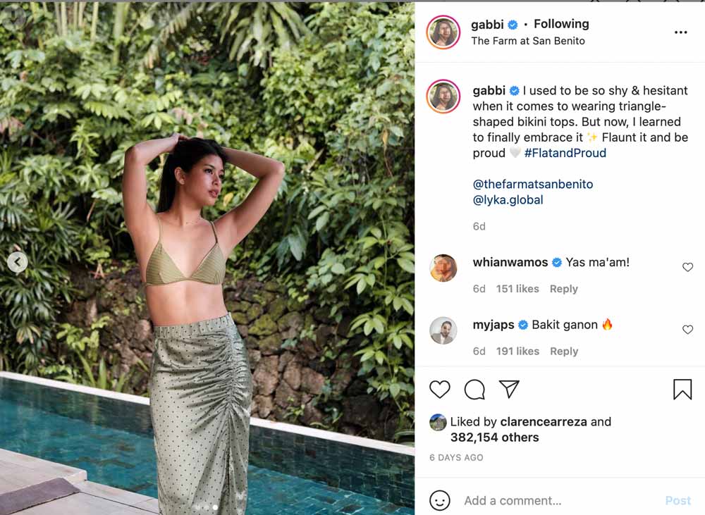 IG Post: Gabbi Garcia in bikini