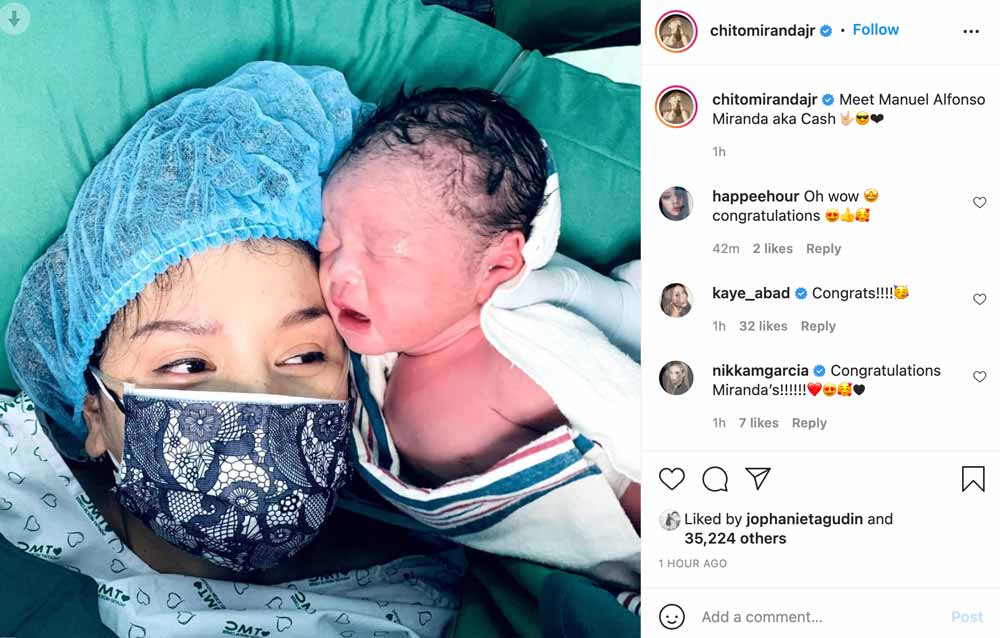 Chito Miranda, Neri Naig gives birth
