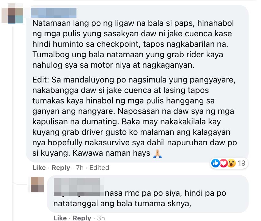 FB Post: Netizen narrates Jake Cuenca car chase incident