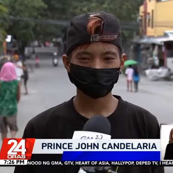 GMA news interviews Prince John Candelaria