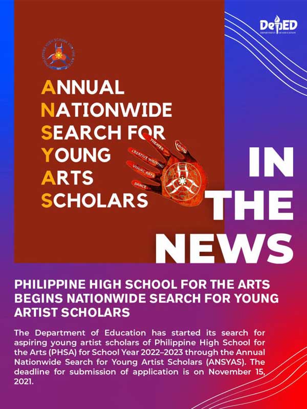PHSA begins search for SY 2022-2023 scholars