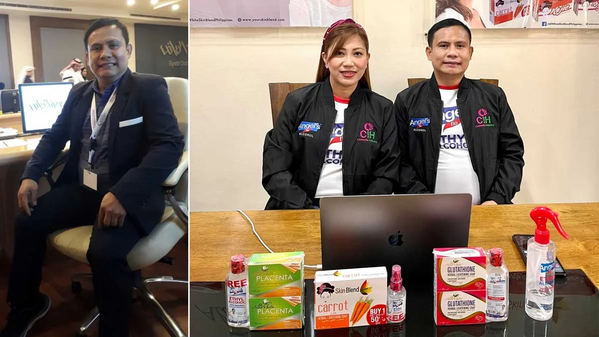 From being a janitor, Henry Raca is now a cosmetic manufacturer with the help of wife Apple