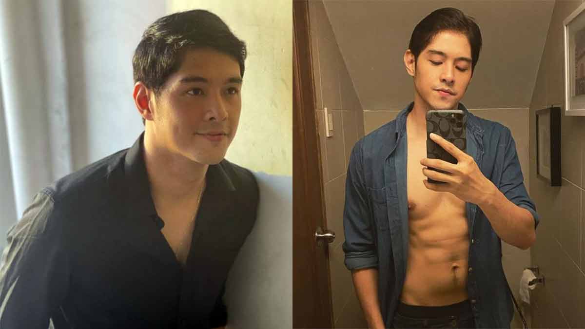 Jeric Gonzales shows abs