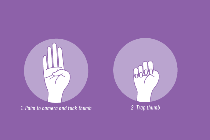 TikTok hand signal