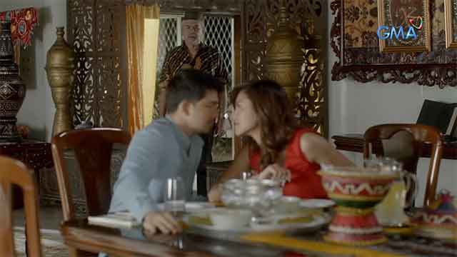 Dennis Trillo and Andrea Torres kissing in Legal Wives