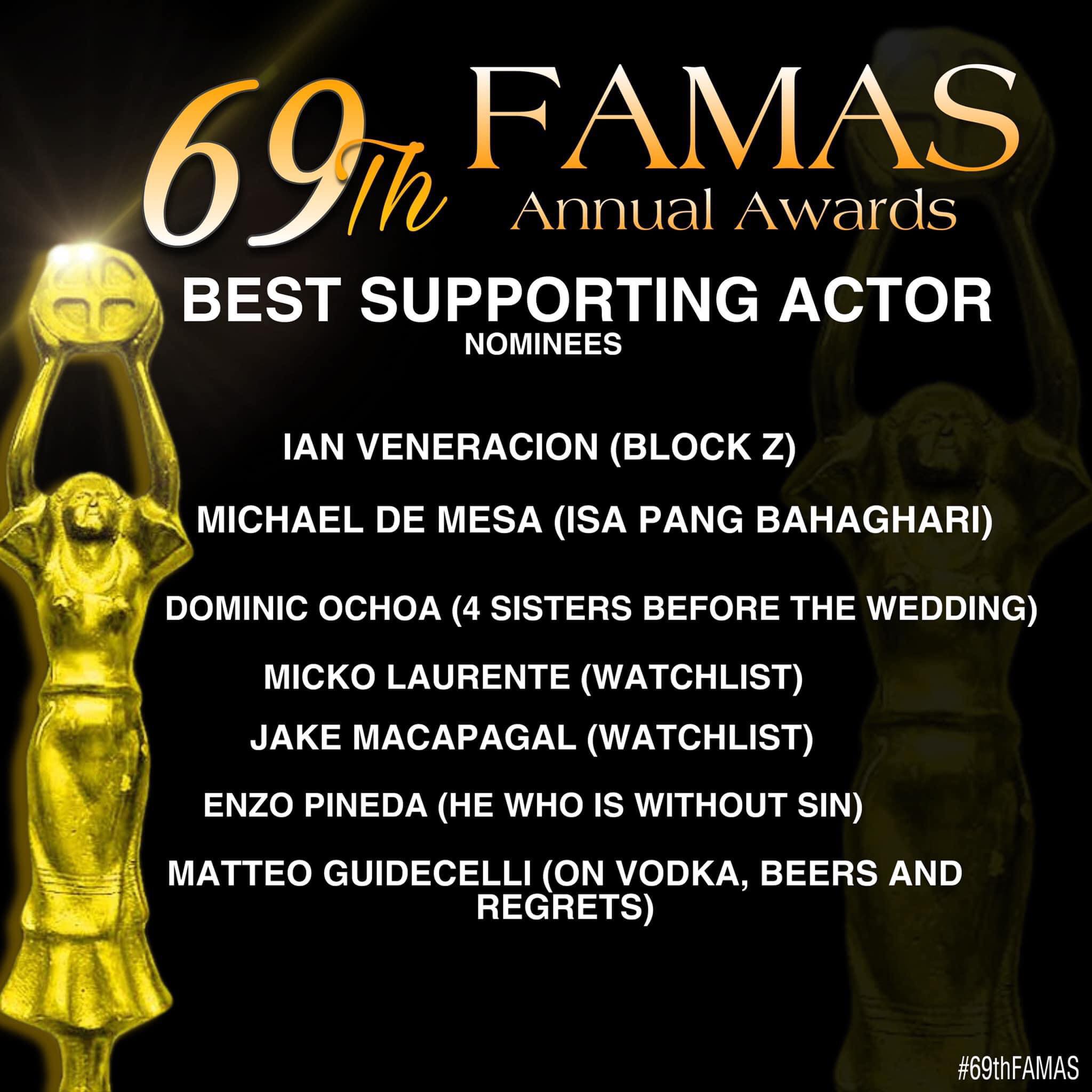 69th famas best supporting actor