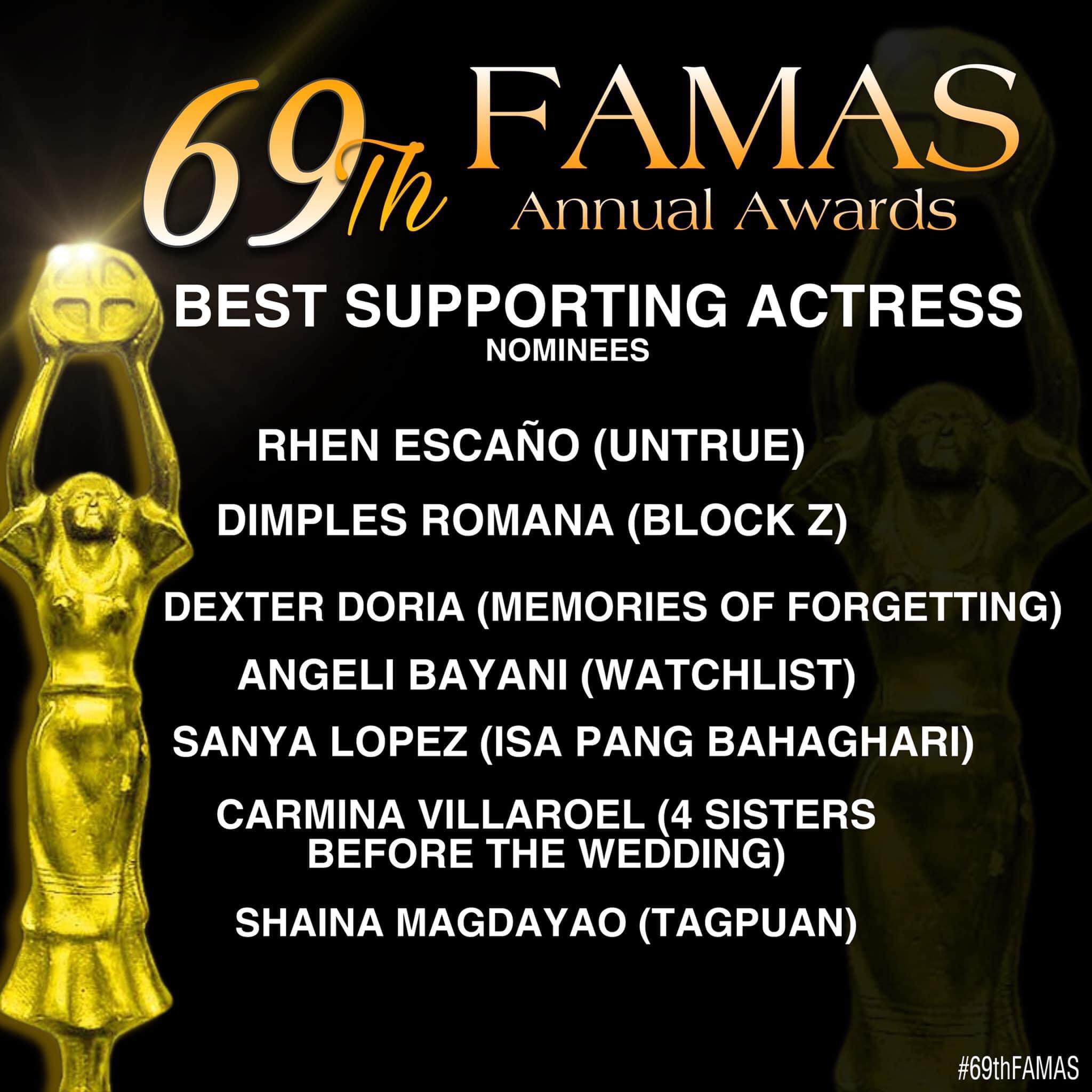 69th famas best supporting actress