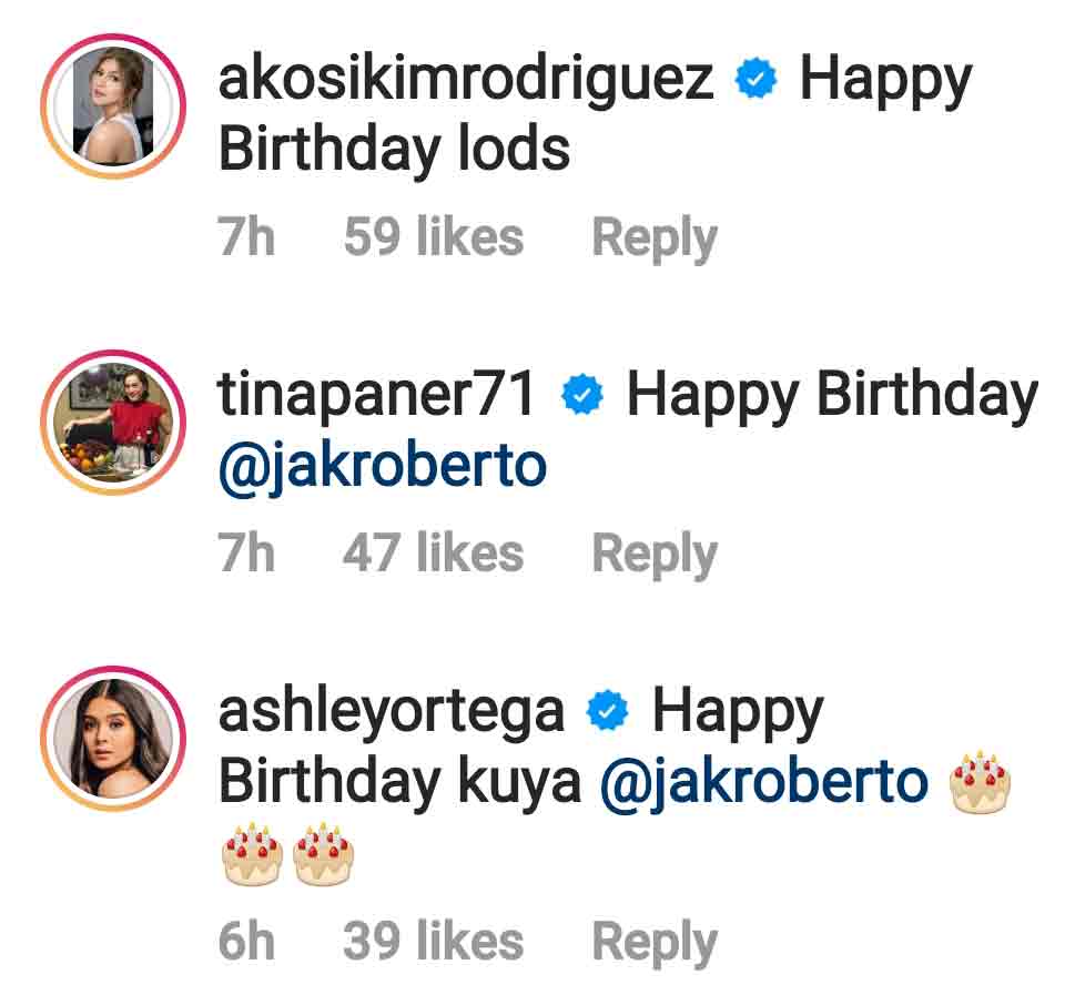 Celebs birthday messages for Jak Roberto