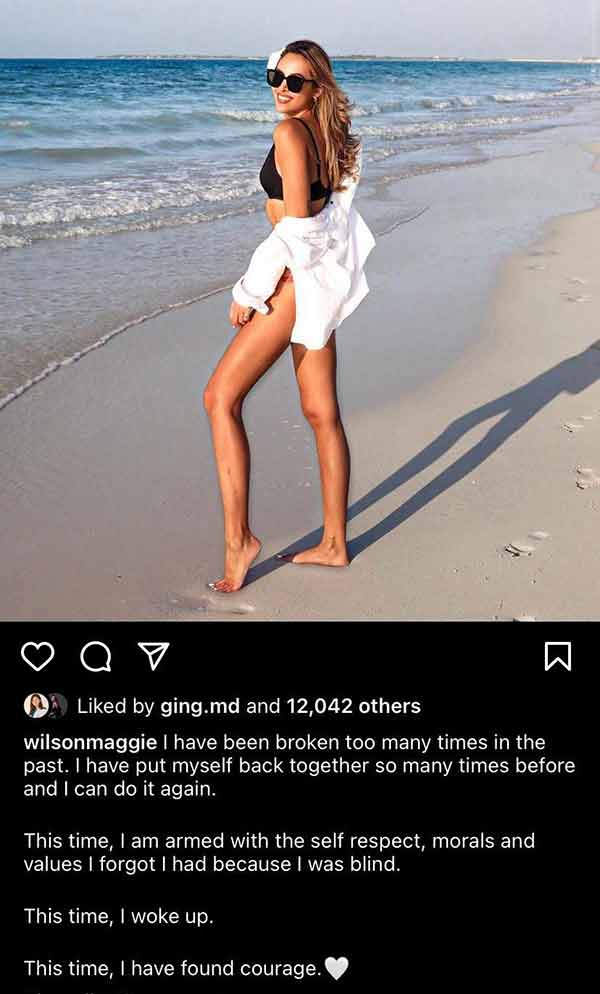 Maggie Wilson cryptic post
