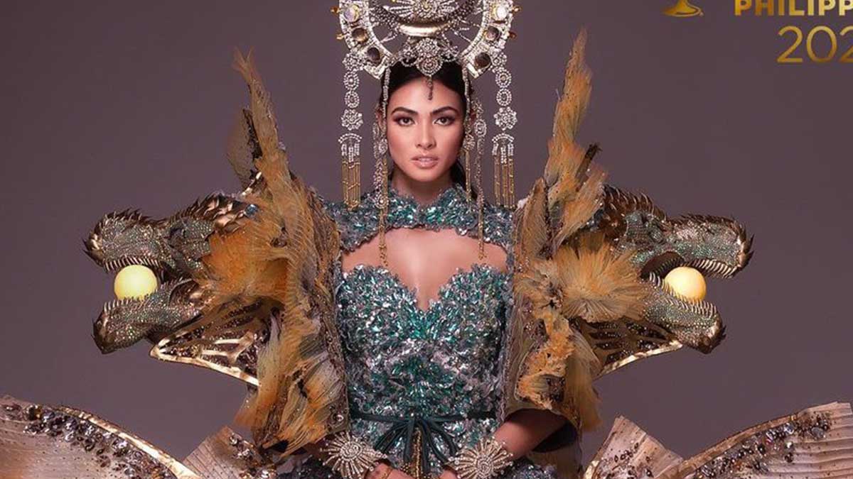 National costume of Beatrice Luigi Gomez for Miss Universe 2021
