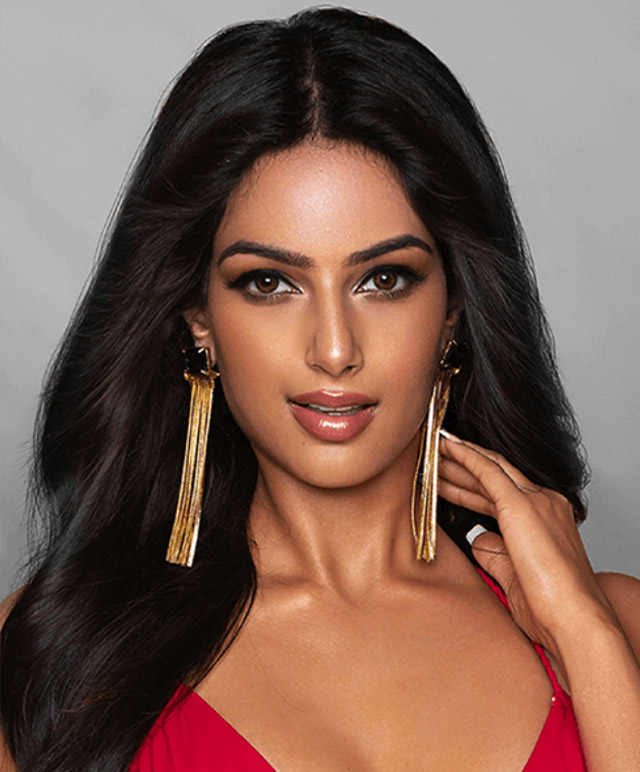 Harnaaz's picture when she joined the 2021 Ms. Universe Pageant