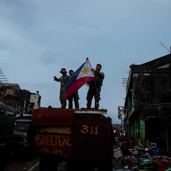 A scene after the Marawi City was liberated 
