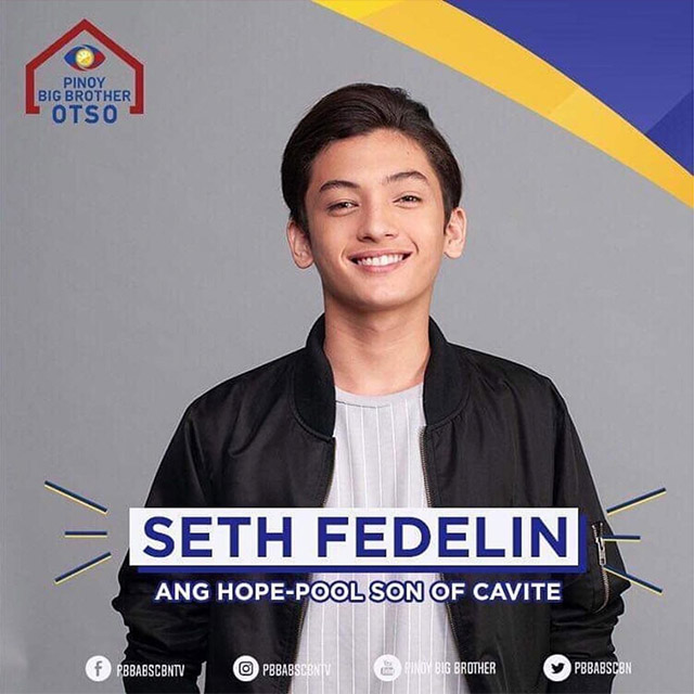 Seth Fedelin as Pinoy Big Brother Otso teen housemate