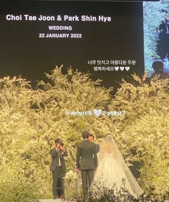 Park shin hye Choi tae joon wedding 