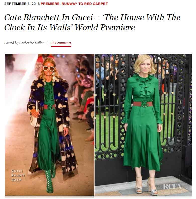 Cate Blanchett Gucci