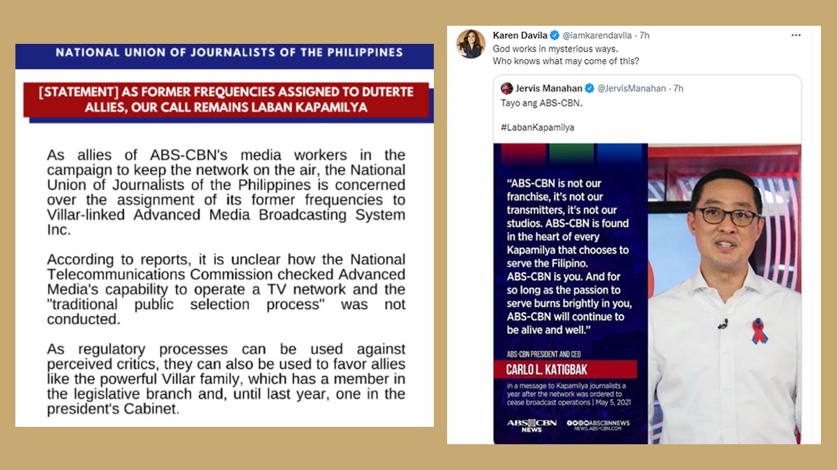 NUJP, ABS-CBN, National Telecommunications Commission