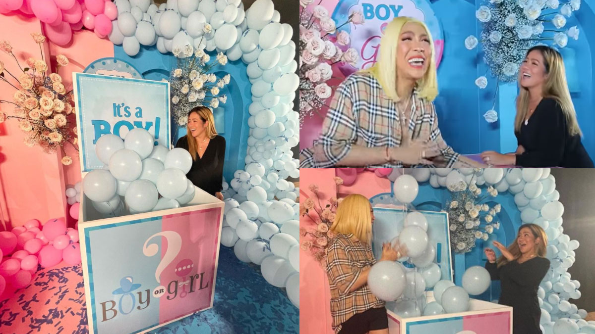 Angeline Quinto at the gender-reveal party hosted by Vice Ganda for her