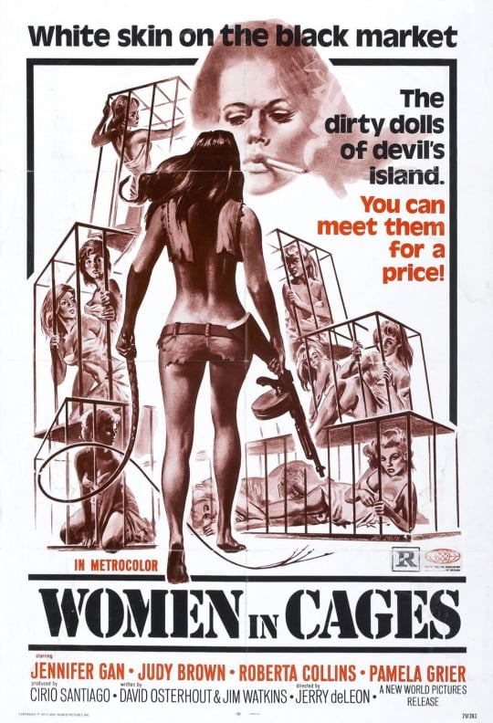 women in cages poster