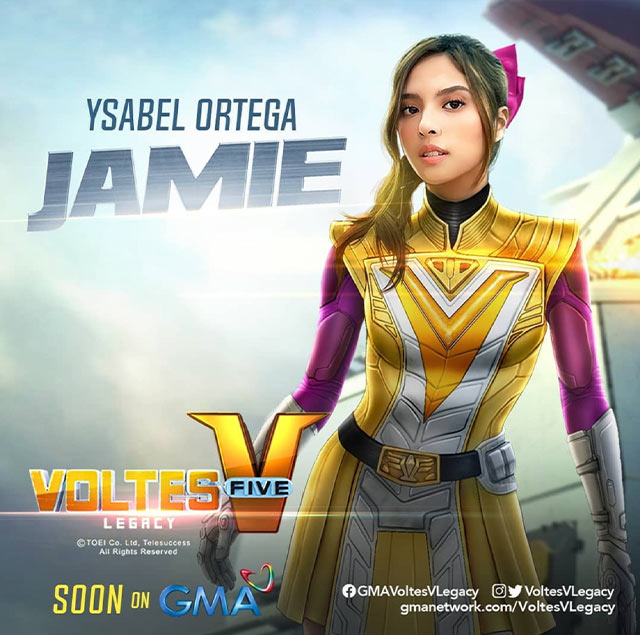 Ysabel Ortega as Jamie Robinson in GMA adaptation Voltes V Legacy