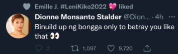Dionne Monsanto, Toni Gonzaga