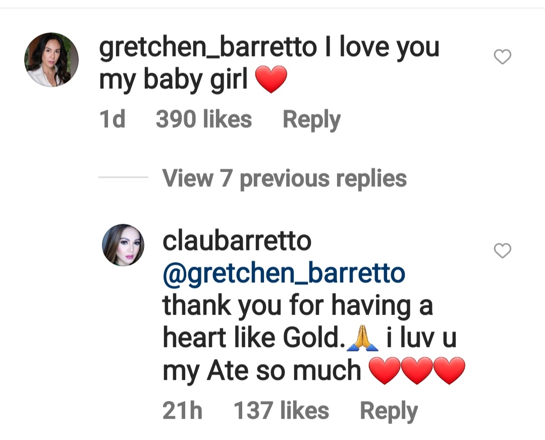 Claudine Barretto very proud of sister Gretchen