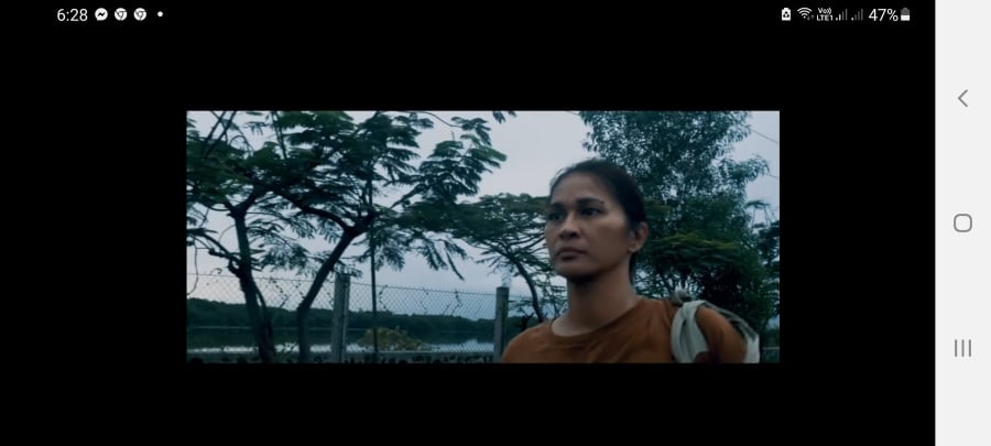 Jennifer Mindanao-Cruz screen grab from 40 Days movie