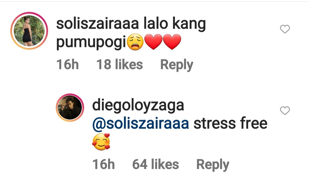 Diego Loyzaga's reply to netizen telling him 