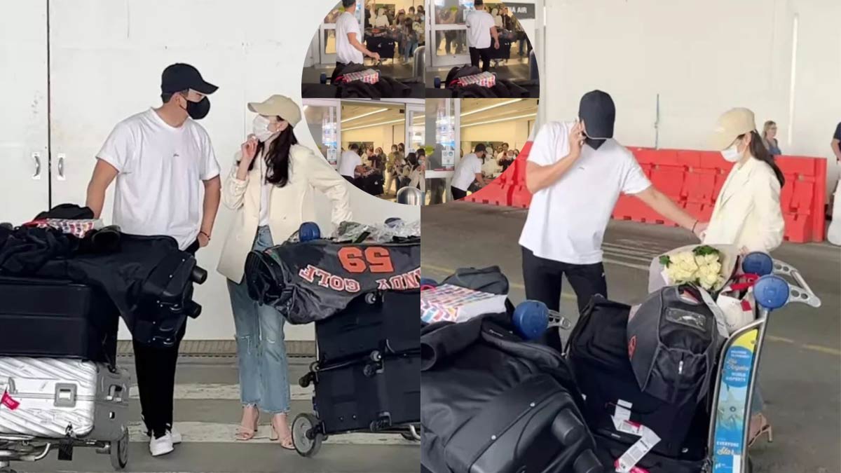 Hyun Bin seen being protective of wife Son Ye Jin at the airport