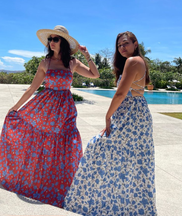 Danica Sotto and Kristine Hermosa twinning in Palawan