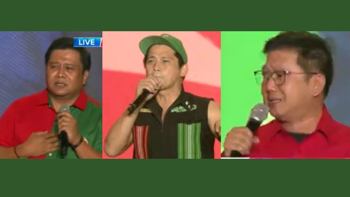 Robin Padilla, Herbert Bautista, Jinggoy Estrada at UniTeam miting de avance