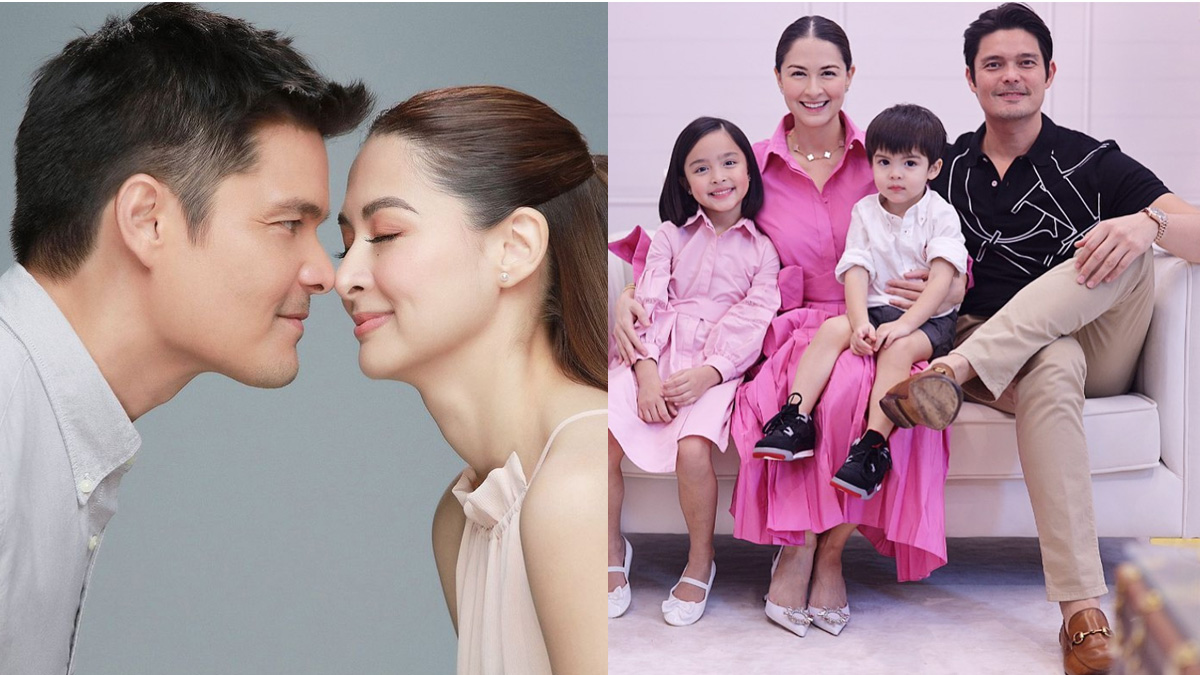 Dingdong Dantes, wife Marian Rivera, and their kids Zia and Ziggy