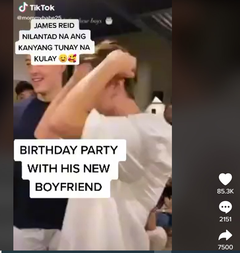 James Reid kissing video