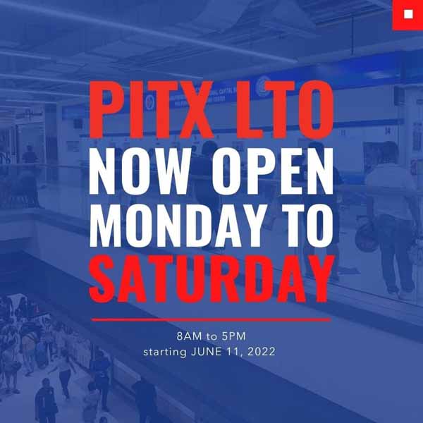 LTO announces new schedule at PITX.
