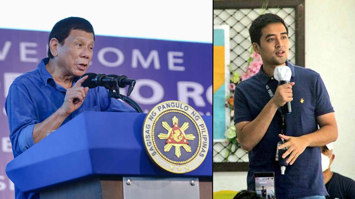 Photo of President Rodrigo Duterte and Vico Sotto