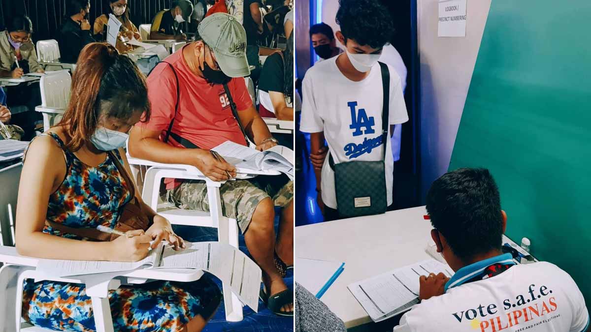 Qualified voters registering for the Barangay and Sangguniang Kabataan Elections on December 5.