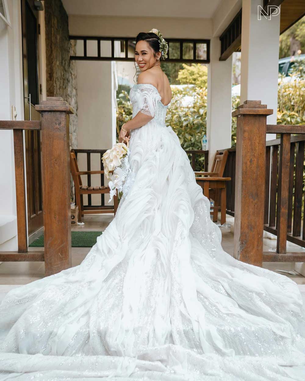 Hidilyn Diaz, Julius Naranjo, bridal gown