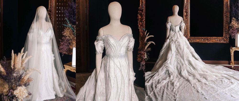 Hidilyn Diaz's bridal gown by Francis Libiran
