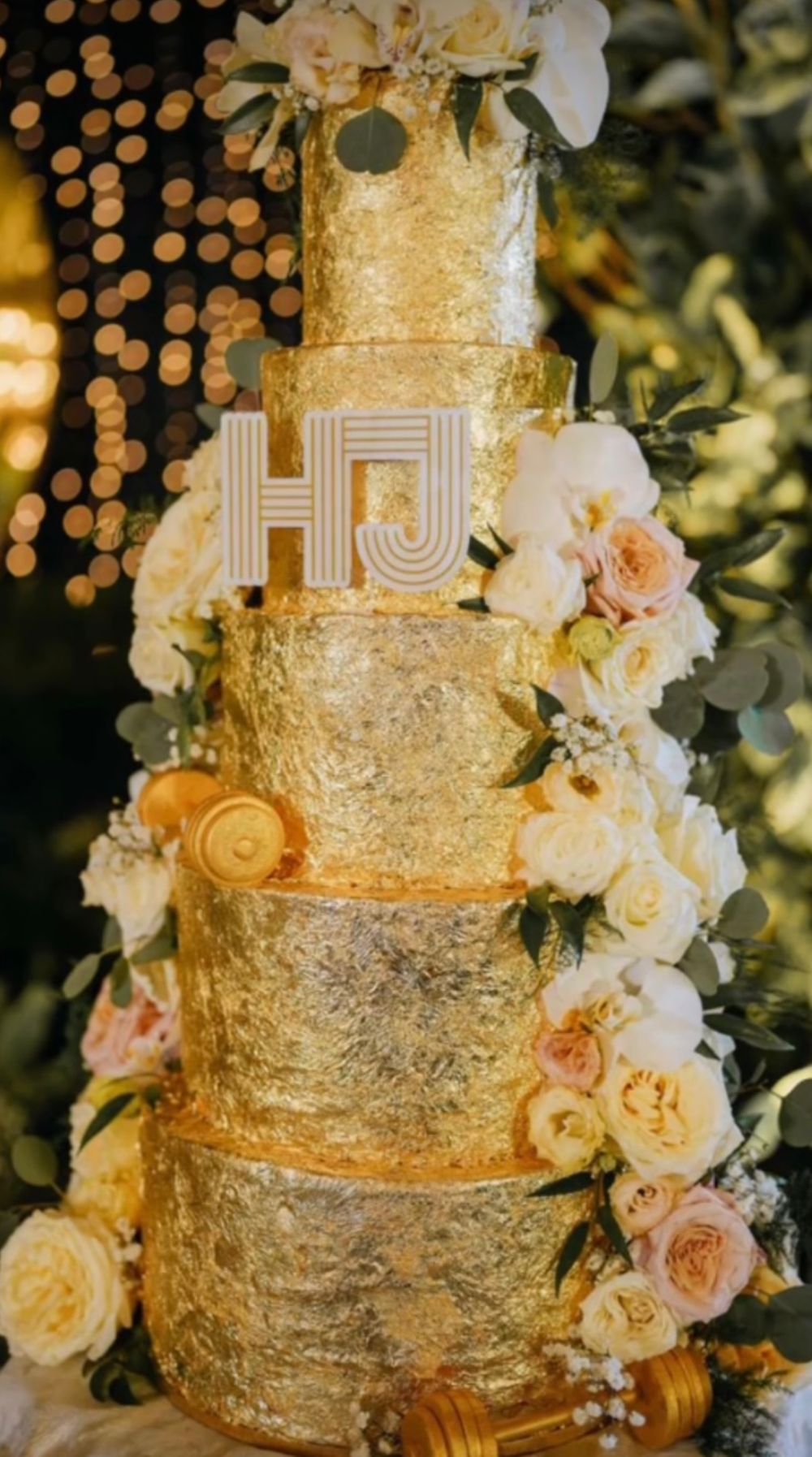 #TheWeightIsOver Wedding Reception Cake