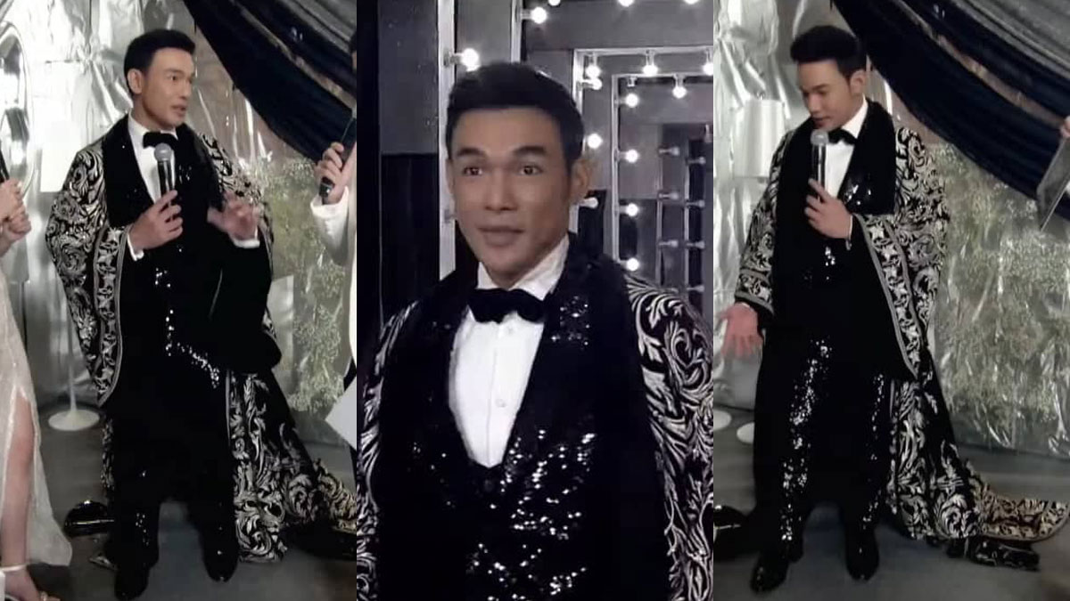Mark Bautista in Michael Cinco outfit at the GMA Thanksgiving Gala
