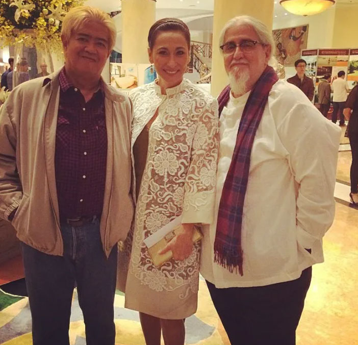Cherie Gil with Peque Gallaga and Lore Reyes