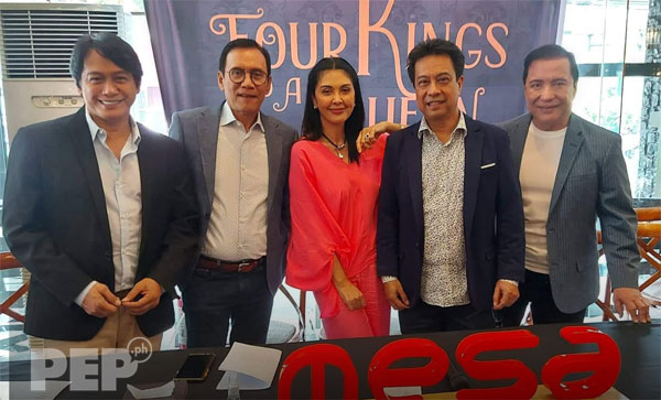 Marco Sison, Rey Valera, Pops Fernandez, Hajji Alejandro, and Nonoy Zuniga headline Four Kings and a Queen