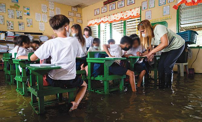 school flood