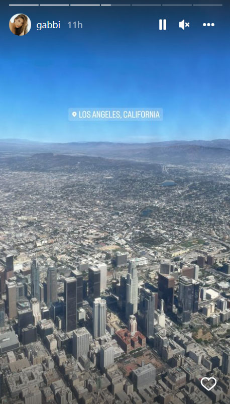 Gabbi Garcia Instagram Story Los Angeles California