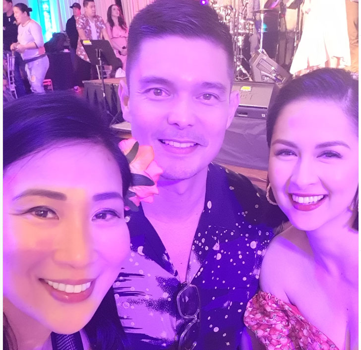 Annette Gozon Valdes with Dingdong Dantes and Marian Rivera